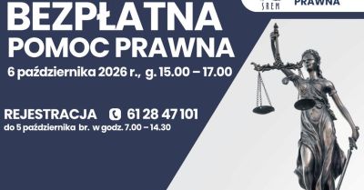 Bezpłatne porady prawne. Zapisy do 5 października